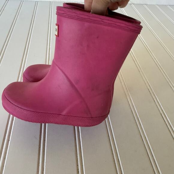 Baby Pink Hunter Boots size 7 - Picture 8 of 12